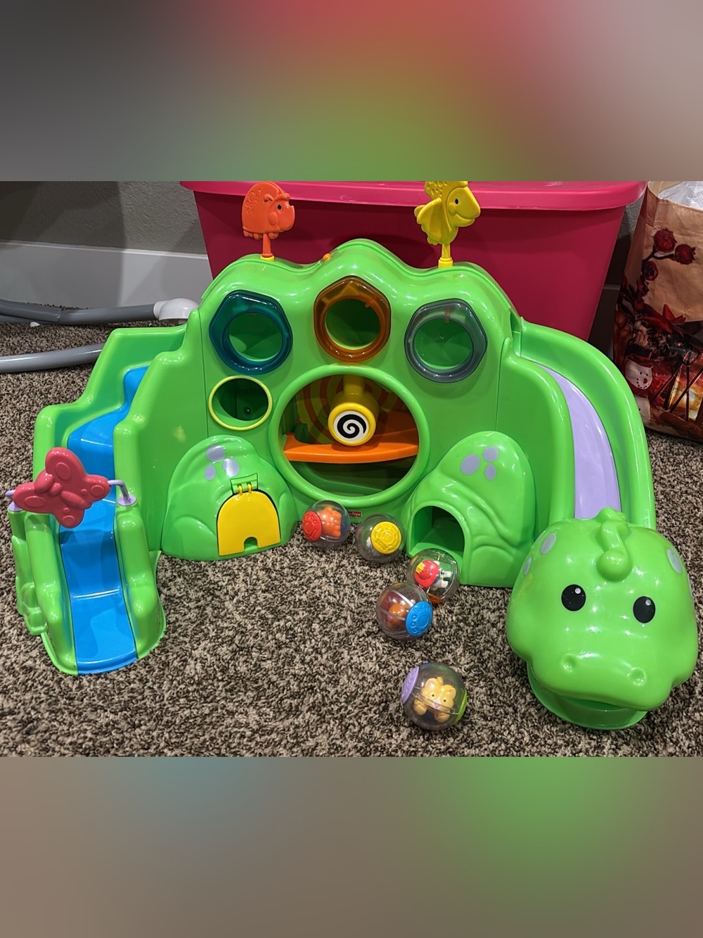 Fisher-Price Roll-a-Rounds Drop & Roar Dinosaur